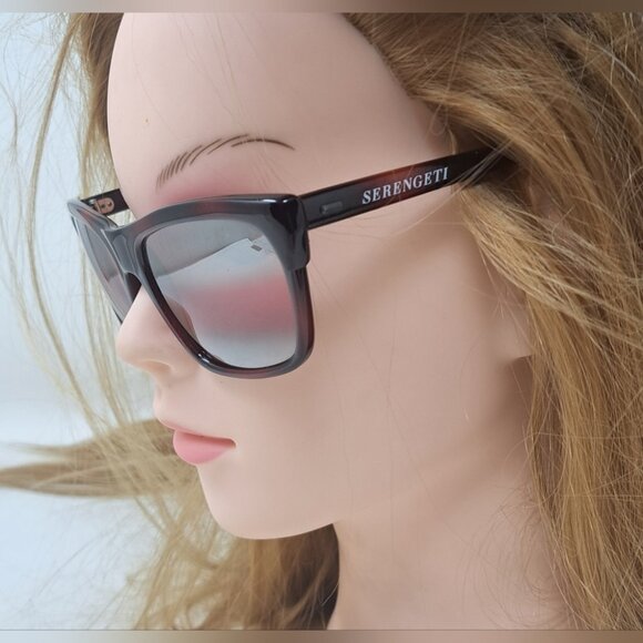 Serengeti Sunglasses Vermillion Rose Double Gradient Mirror Corning 90s 5382 - Picture 16 of 16